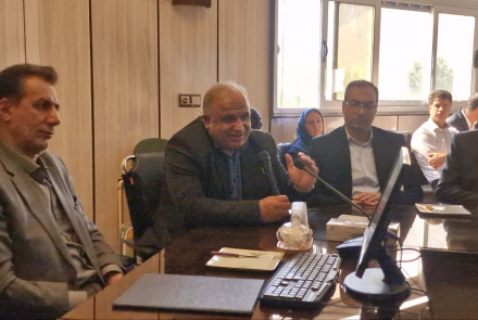 معارفه مهندس هاشمی بسمت سرپرستی شبکه بهداشت ودرمان خوانسار-شهریور1404